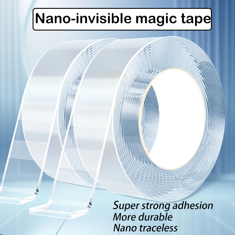 Double Sided Tape Heavy Duty Mounting Tape for Walls, Removable Adhesive Tape, Strong Sticky Strips Carpet Tape Poster Wall Tape