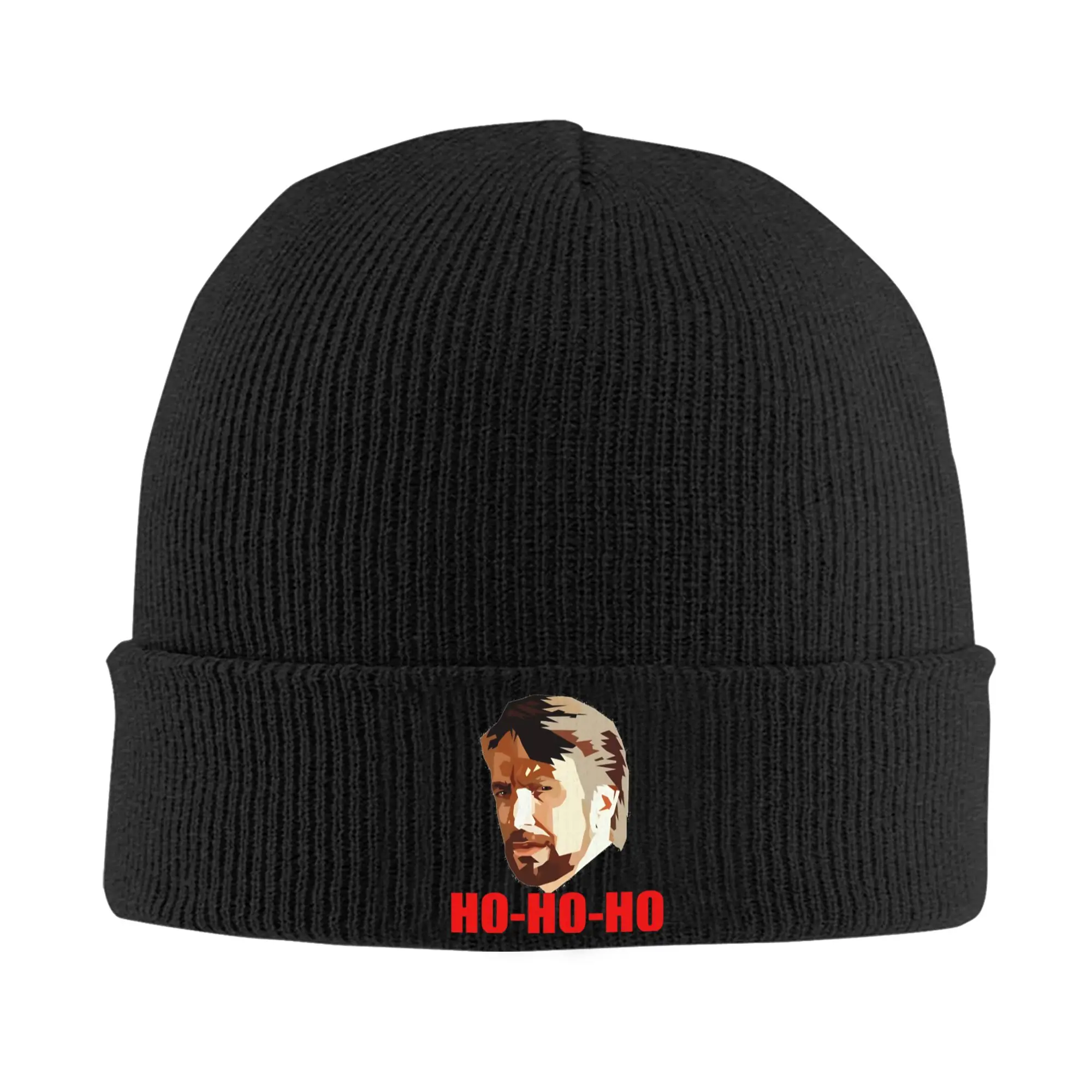 Hans Gruber. Ho Ho Ho Christmas Beanie Hats  Skullies Beanies Men Women Cool Warm Caps Autumn Gym Custom Bonnet Hats