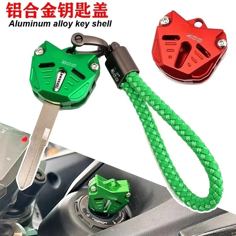 

Aluminum Alloy Key Fob Cover for Kawasaki Ninja 400/Z400 - Premium Motorcycle Key Protector Case