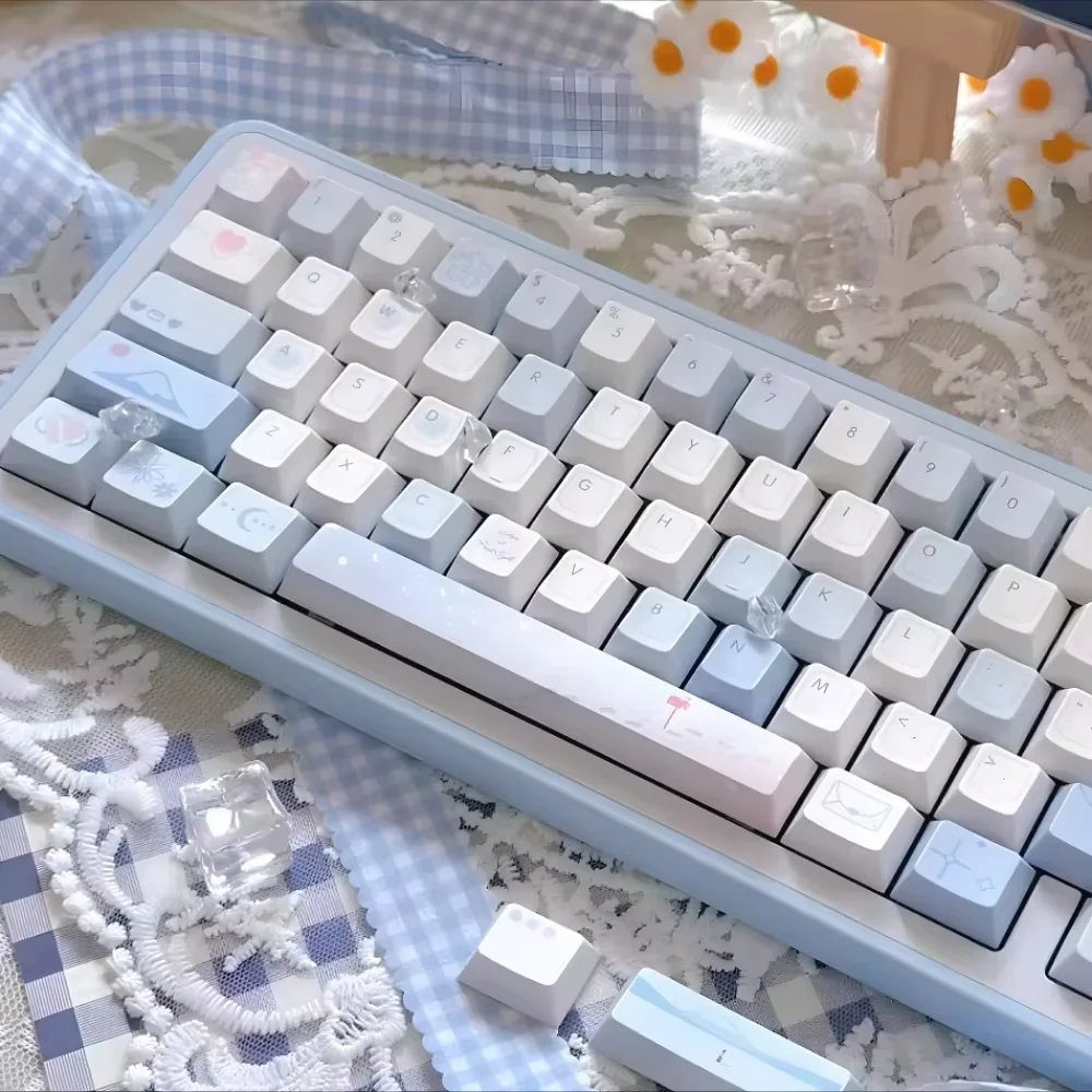 Cat Maiden Keycap for Mechanical Keyboard 95 Keys Cherry Thermal Sublimation Personalized 60 84 98 108