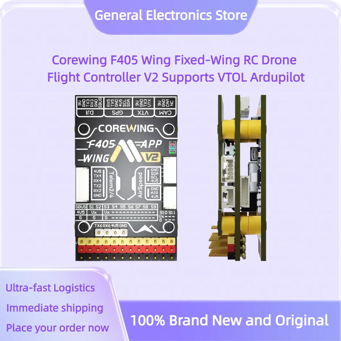 Corewing F405 Wing Fixed-Wing RC Drone Flight Controller V2 Supports VTOL Ardupilot