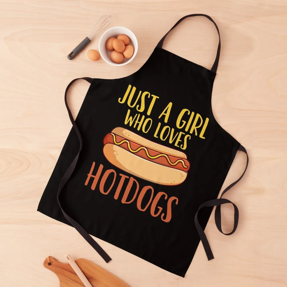 

Hotdog Foodie Hotdog Lover Apron kitchen and home Chef Accessories professional hairdressing christmas kitchen Apron