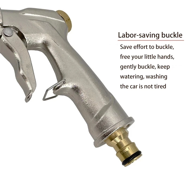 High Pressure Car Wash Water Gun with 4/6 Points Nozzle ArDden Gardening Watering System Garden Water Pipe Quick Plastic Connect