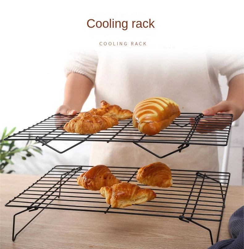 Stainless Steel Cooling Rack Baking Non-stick Grid Cake Stand Multi-Layer Bread Biscuit Cookie Pastry Tray Kitchen Accessories