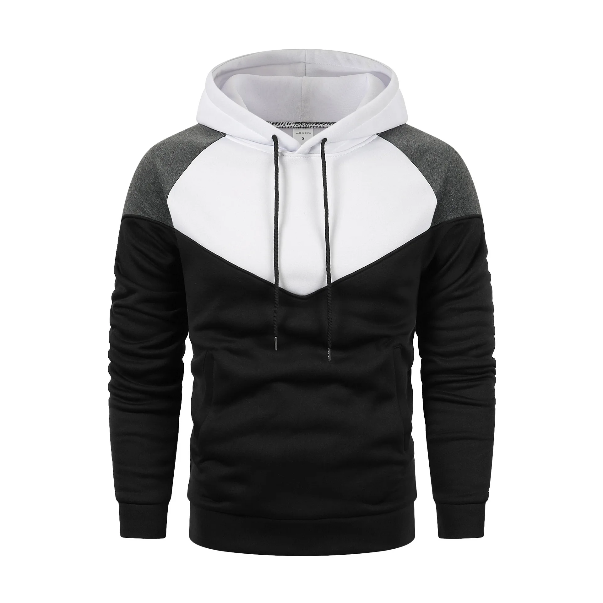 2024 Spring and Autumn New Men\'s and Women\'s Fashion Trendy Brand Splicing Hoodie Outdoor Sports Running Harajuku Street Wear