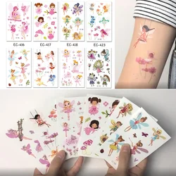 Fairy Temporar 12 Sheets  body Face Makeup Fake Tattoos for Girls Forest Garden Birthday Party  Baby Shower Decorations