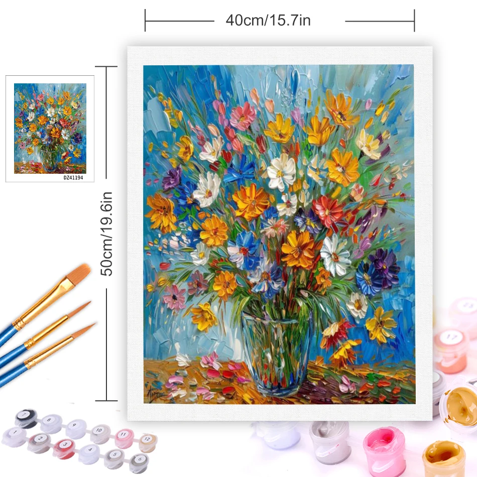 GATYZTORY Oil Painting By Numb - Resin Art On Canvas recension och pris