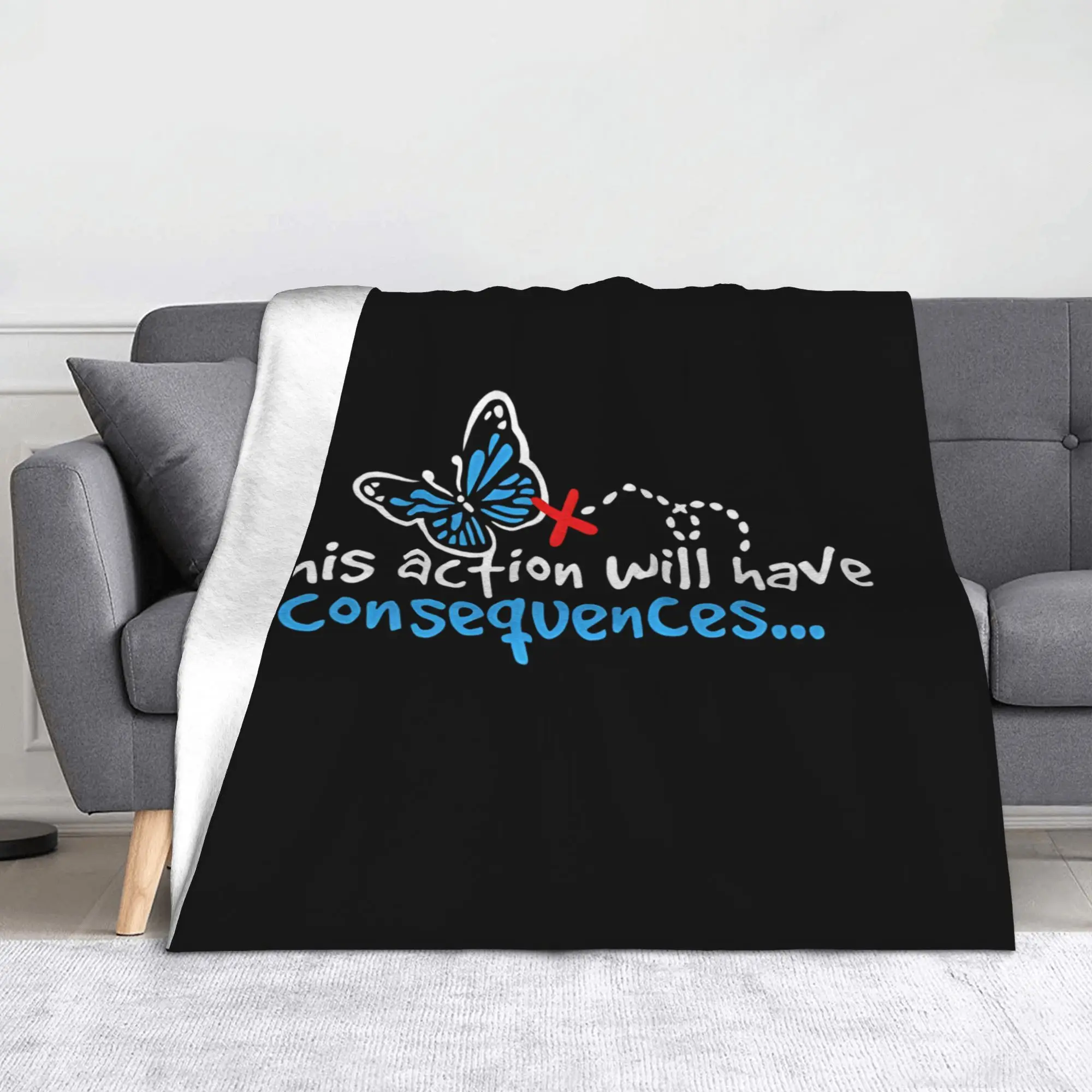 

This Action Will Have Consequences Fleece Throw Blankets Life Is Strange Blankets for Home Outdoor Lightweight Quilt