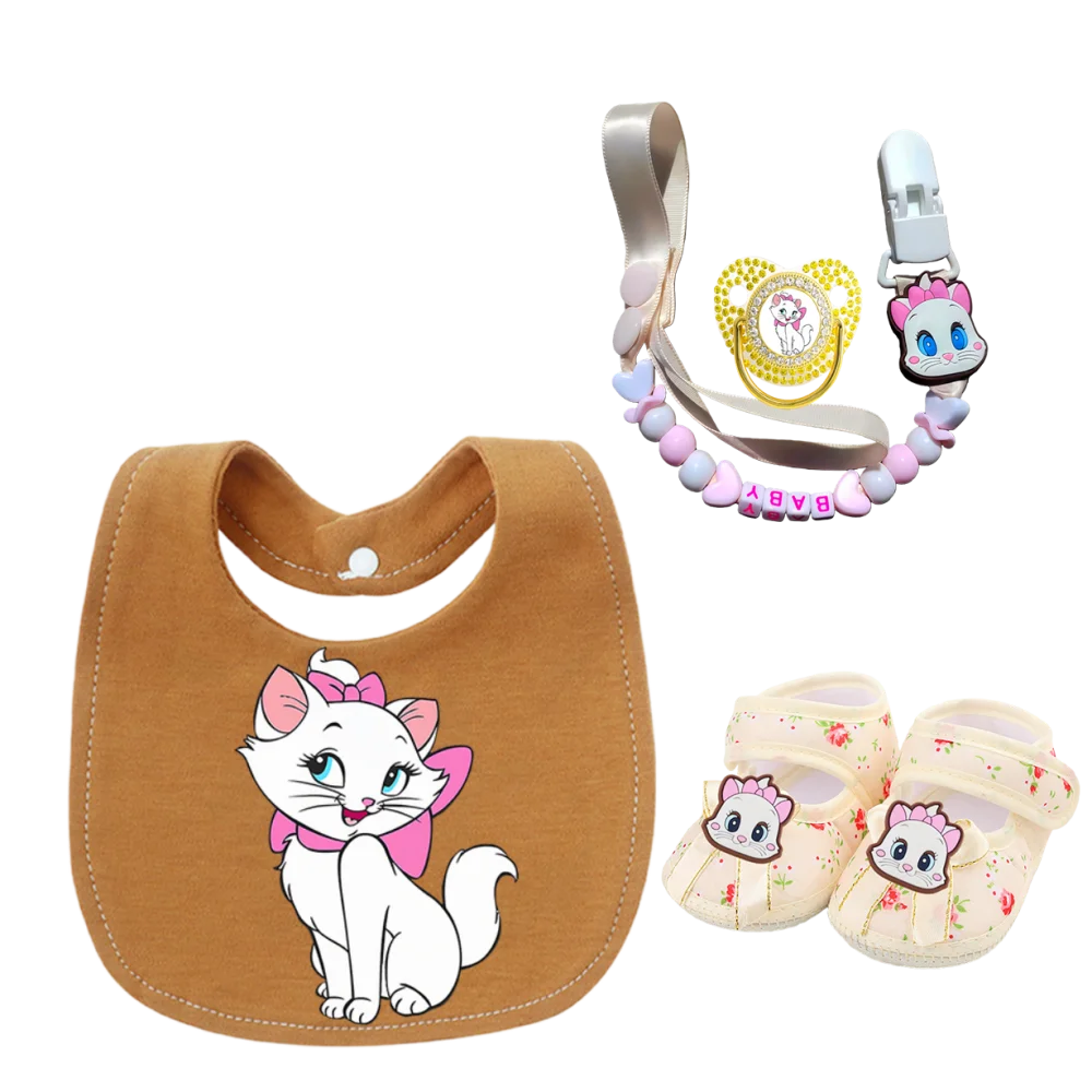 

2026 Newborn feeding pacifier Kawaii baby's chewable nipple with soothing pacifier chain clip for baby shoes newborn bib 0-8M