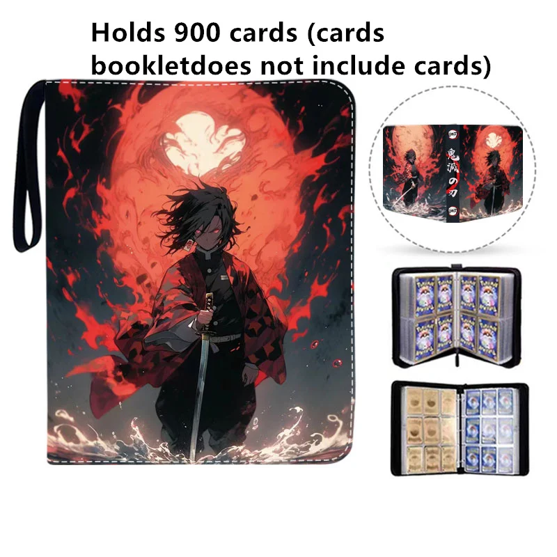 400pcs/900pcs Card Album Book Anime Demon Slayer Collection Card Zipper Game Cards Binder Holder kids Gift