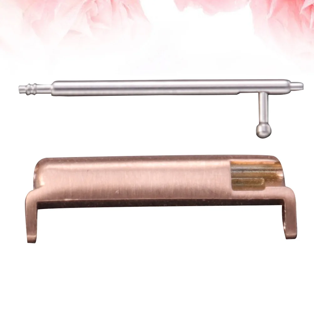 

2Set Watch Band Connector Adapter Stainless Steel Durable Repair Tool for Connecting Pin Removal Compatible Rose