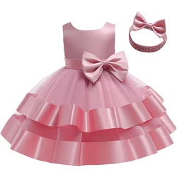 Baby Mädchen Kleid Sommer Mädchen Prinzessin Kleider für Baby Taufe Kleidung Mädchen Geburtstags feier Kleid Neugeborene Spitze Weste Kleid