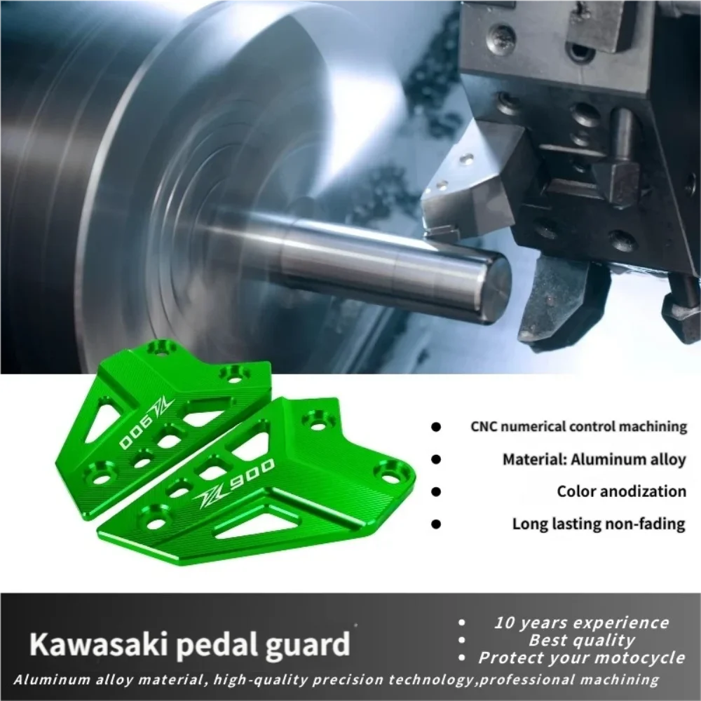 For Z900SE Thickened Foot Guard Assembly, Anti-scratch Decor Plate Solid Anti-fall Block Practical Moto Parts