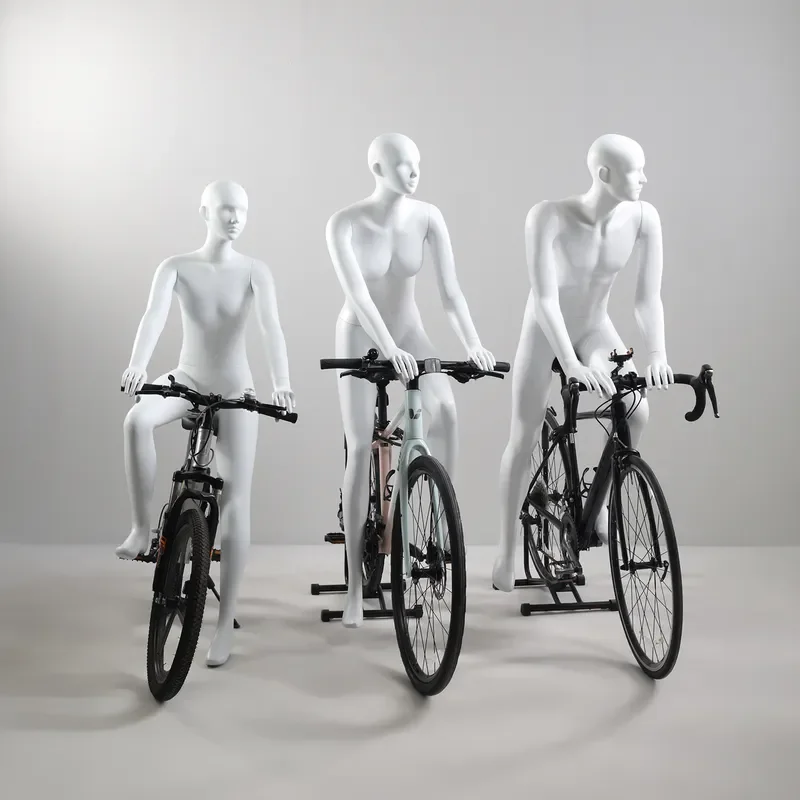 for New Cycling Sports Model Props Men Full Body Window Display Stand Women Outdoor Children Cycling Like a Real Mannequin