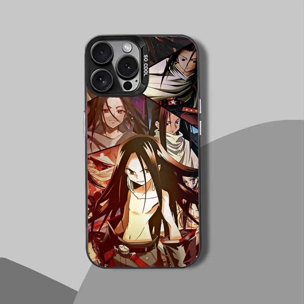 K-King HaoS sakura s-chaman funda de teléfono para iPhone 12,16,11,14,13,17,15,E,Max,Plus,Air,Pro,Mini negro a prueba de golpes IMD duro