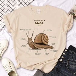 Snail t shirt women manga anime harajuku tshirt girl harajuku clothing