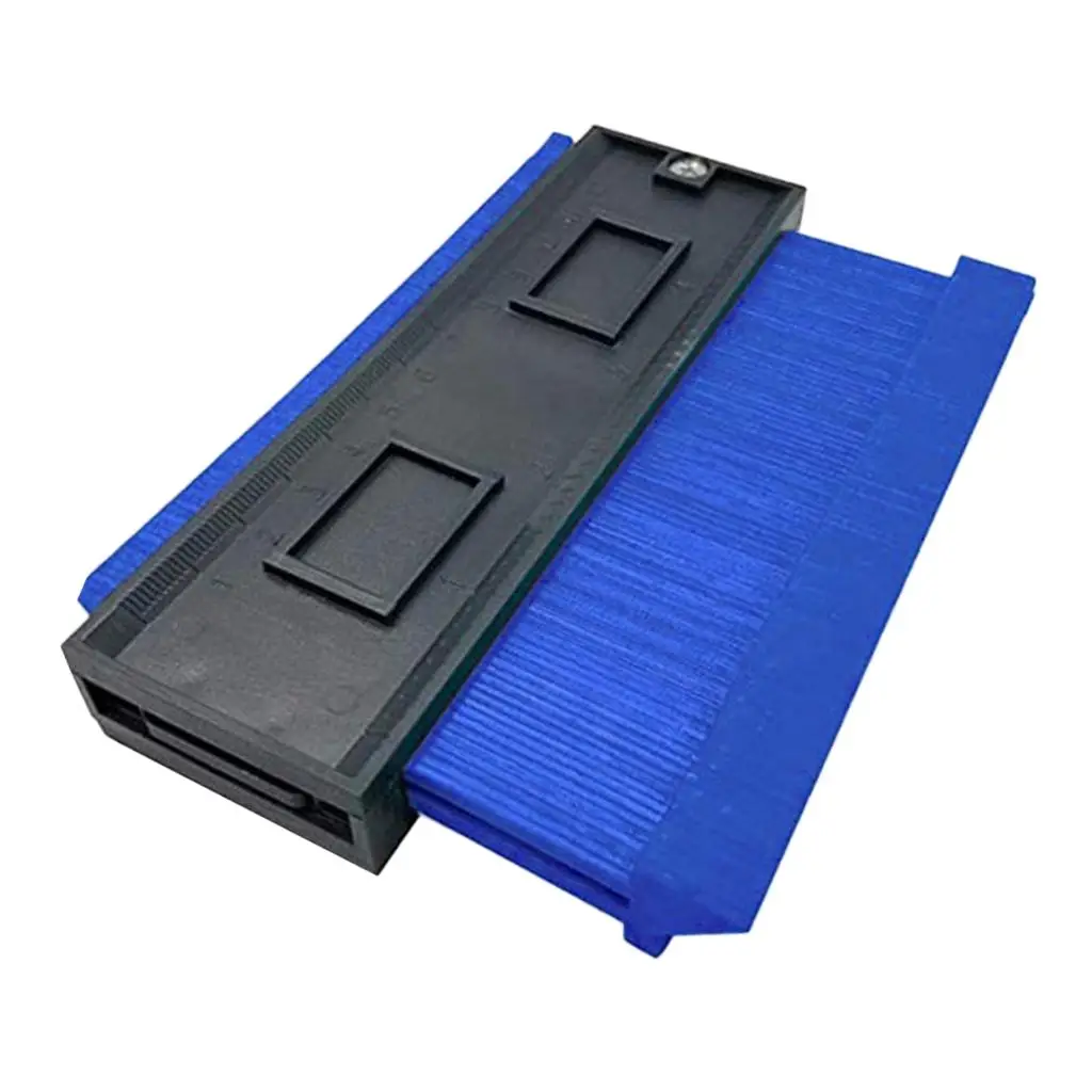 Profile Gauge Duplicator, 4.7Inch Plastic Woodworking Shape Tracing Template Measuring Tool, Pipe Tile Frame Gauge
