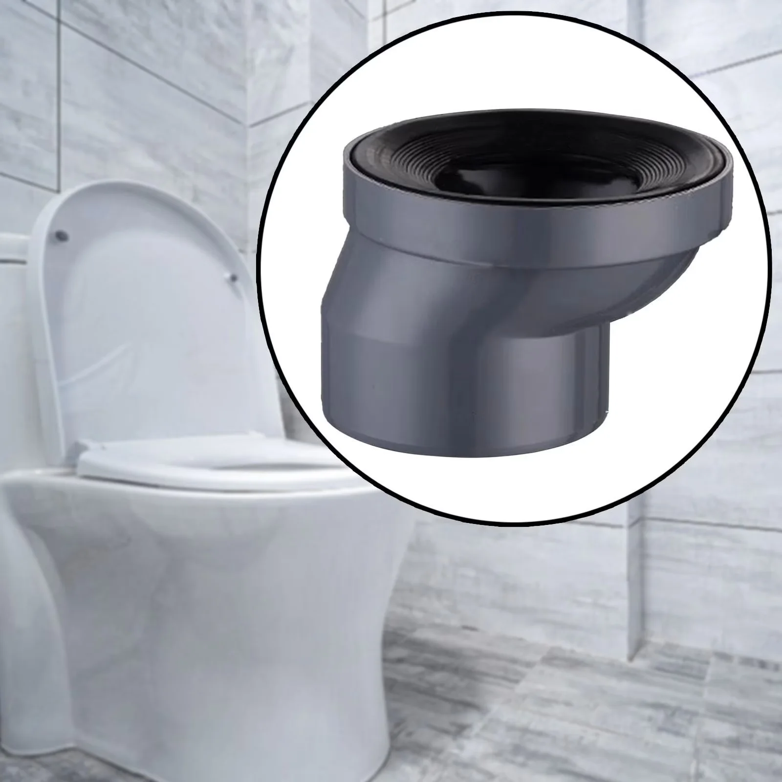 1Pc Plastic Toilet Drain Offset Flange Adapter Relocator For Remodeling Plumbing Drainage