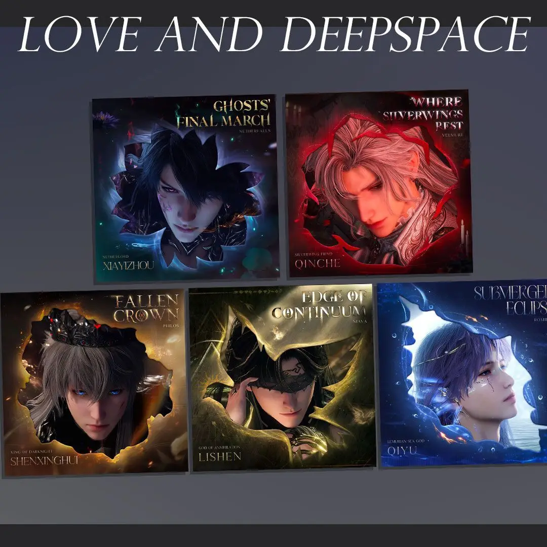 Love and Deepspace Square Light Film Card Sylus Caleb Rafayel Anime Game Transparent Photocard Collectible Fans Merch Gift
