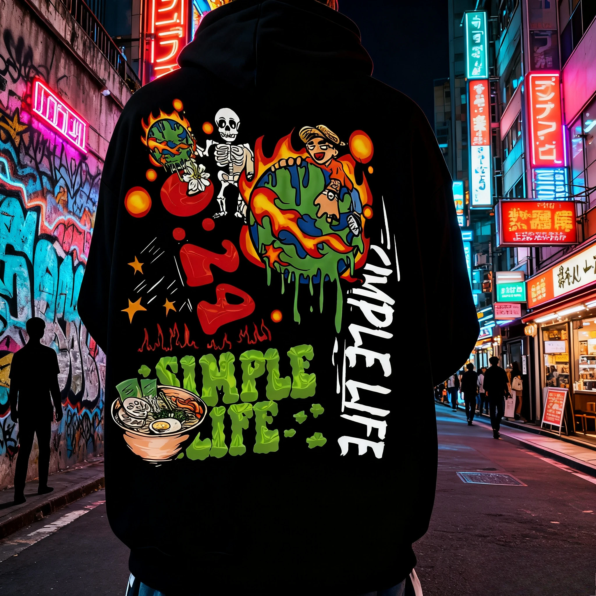 

2025 New Halloween Retro Leisure Fashion Trendy Sports Loose Hoodie Series Autumn/Winter Campus Style Unisex for Boys and Girls