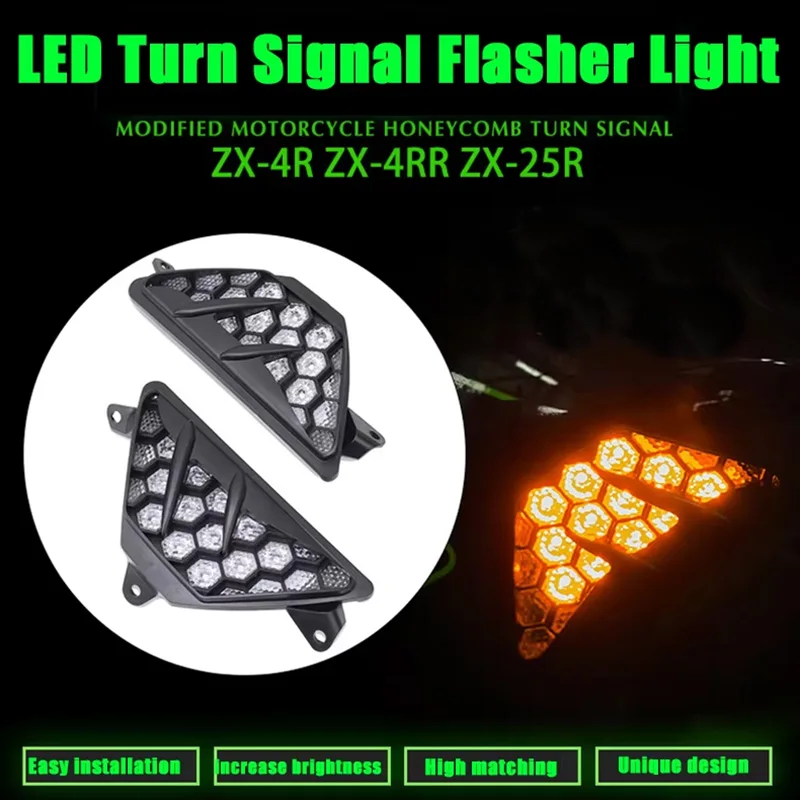 

Передний светодиодный указатель поворота для мотоциклов ZX-4R, ZX-4RR, ZX-25R, ZX4R, ZX4RR, 650, 1000SX