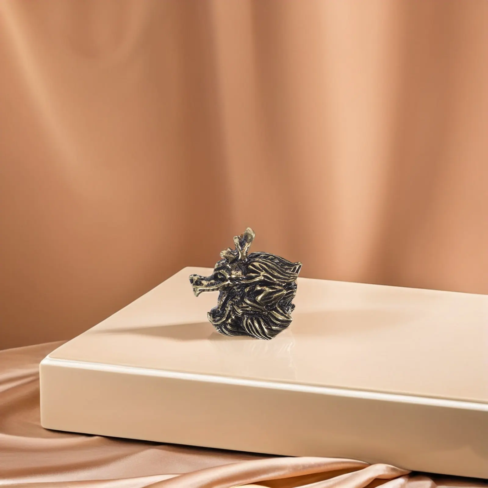 

Brass Dragon Head Cabinet Handle New Chinese Style Decorative Drawer Pull for Wardrobe Kitchen Cupboard Dresser Furniture