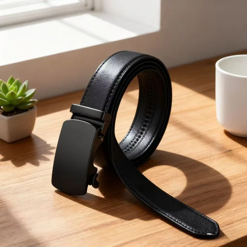 

Модный мужской ремень с автоматической пряжкой, известный брендовый деловой ремень, мужские поясные ремни из искусственной кожи, черные мужские джинсовые ремни для мужчин