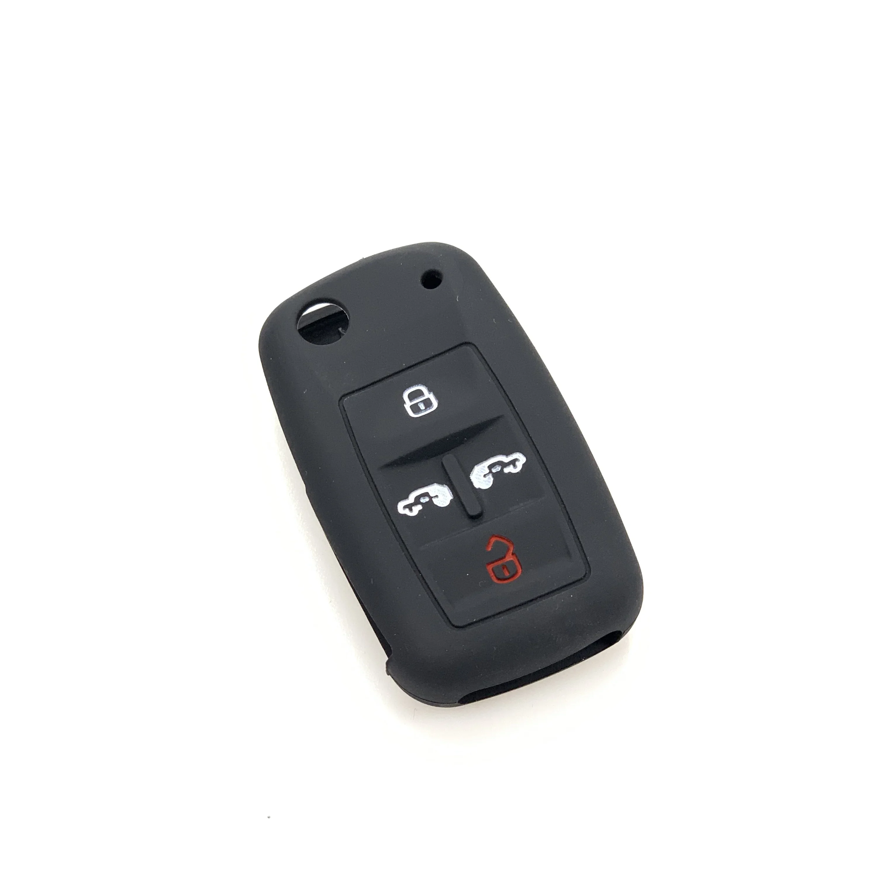 Silikon Araba Anahtarı Durum Volkswagen Sharan Caddy Multivan T5 MVP Seat Alhambra 4 Düğme Uzaktan araba aksesuarları kabuk tutucu