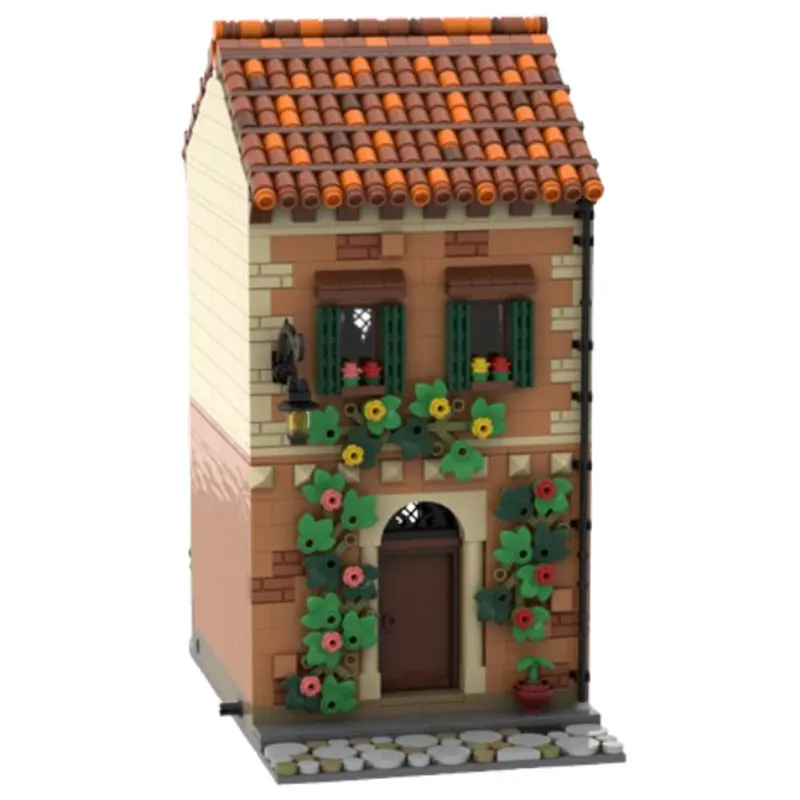 스팟 MOC-206731 및 기타 중세 주택 DIY 소형 입자 조립 블록 교육용 장난감 모델 선물 세트 장식품