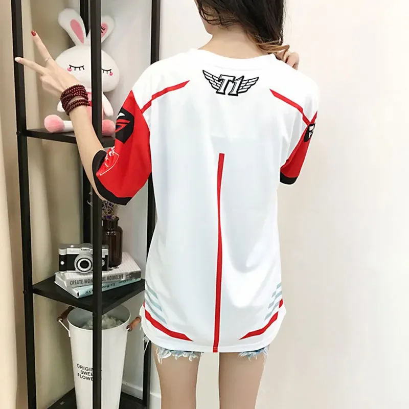 LCK 202 LoL Spring Season SKT T1 Pro Player Team Jersey T Shirt Uniform Faker Shirts SKTT1 T-shirt SKT1 Canna