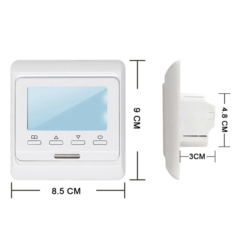ترموستات LCD قابل للبرمجة لتدفئة الأرضية ، وحدة تحكم في درجة الحرارة ، يدوي ، ميكانيكي ، دافئ ، غرفة ، AT41 ، 3X ، 16A ، V