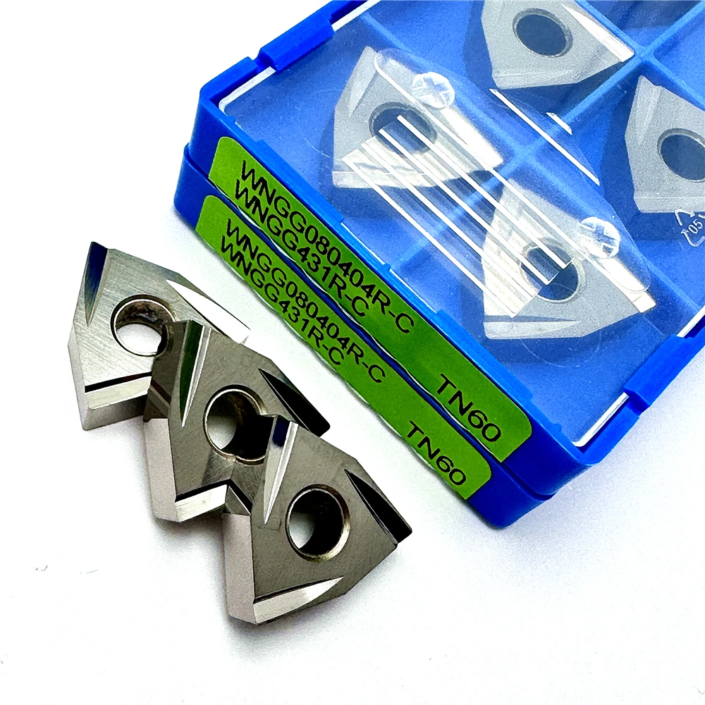 WNGG080402 WNGG080404R-C/R-S TN60 Utensile per tornitura in ceramica metallica Lavorazione dell'acciaio Utensile da taglio per tornitura esterna di alta qualità CNC