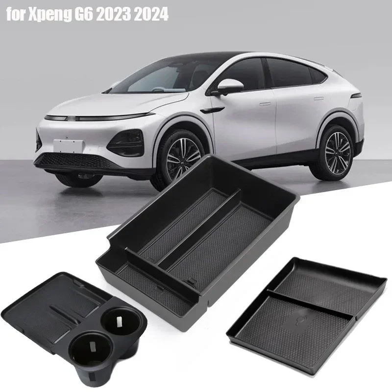 

For Xpeng G6 2023 2024 Car Console Tray Armrest Storage Box Cup Holder Dashboard Tray Interior Accessories Organizer Tidying