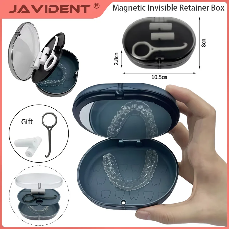 1Pcs Clear Aligner Case Double-Layer Denture Storage Case Portable Orthodontic Appliance Orthodontic Retainer
