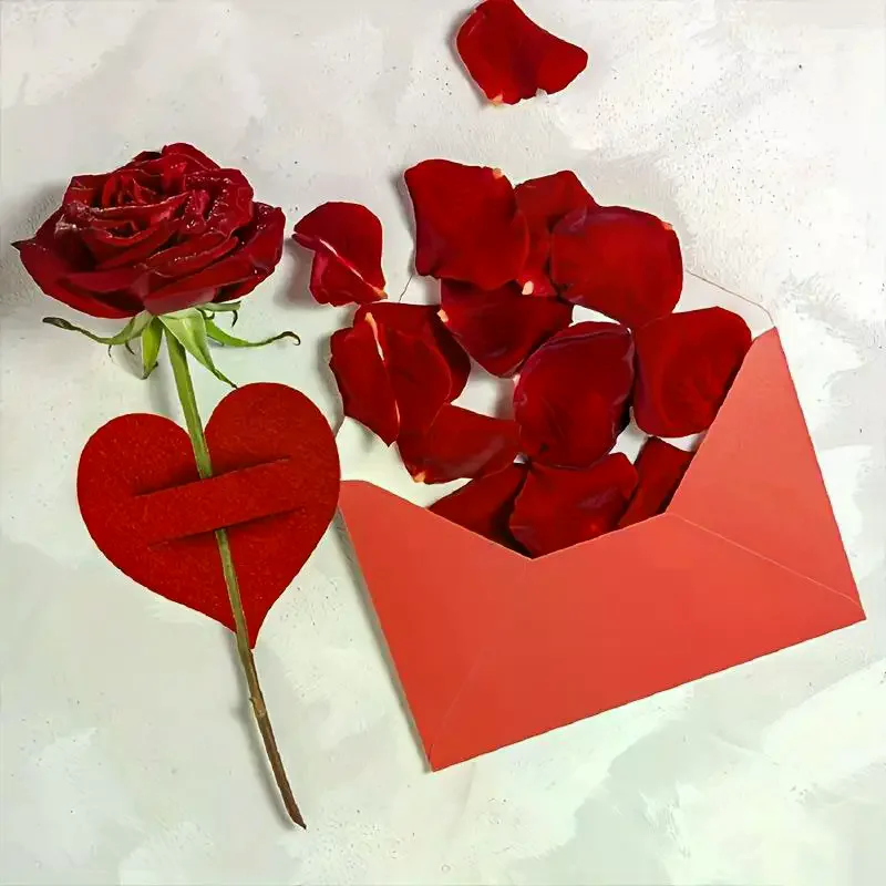 10pcs Heart-shaped Knife And Fork Covers, Valentine's Day And Birthday Party Decoration Items, Home Tabletop Ornaments
