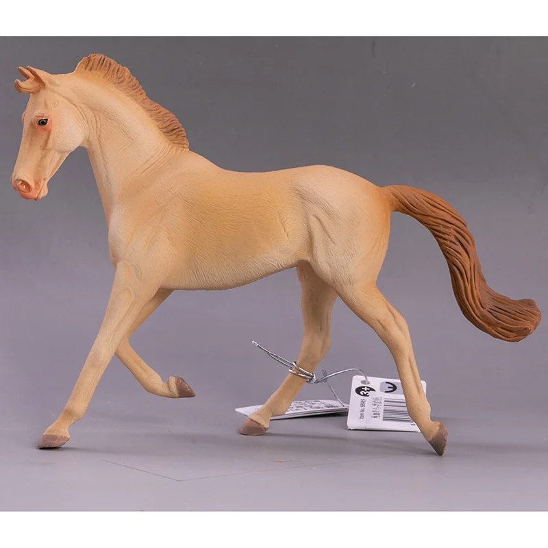 2023 CollectA Horse Country Farm Animals Thoroughbred Mare Perlino 1:20 PVC Figure Model Toys for Kids #88985