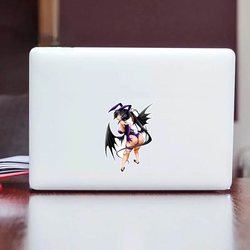 الشيطان الجمال شيطان فتاة ملصقات السيارات الإبداعية الكتابة على الجدران ملصق حائط من الفينيل مصد للسيارات جذع خدش المواد سيارة الديكور