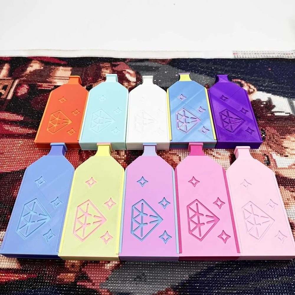 

DIY Craft Diamond Painting Tray Kits Embroidery With Lid Drill Storage Box Multi-Color Beading Plates