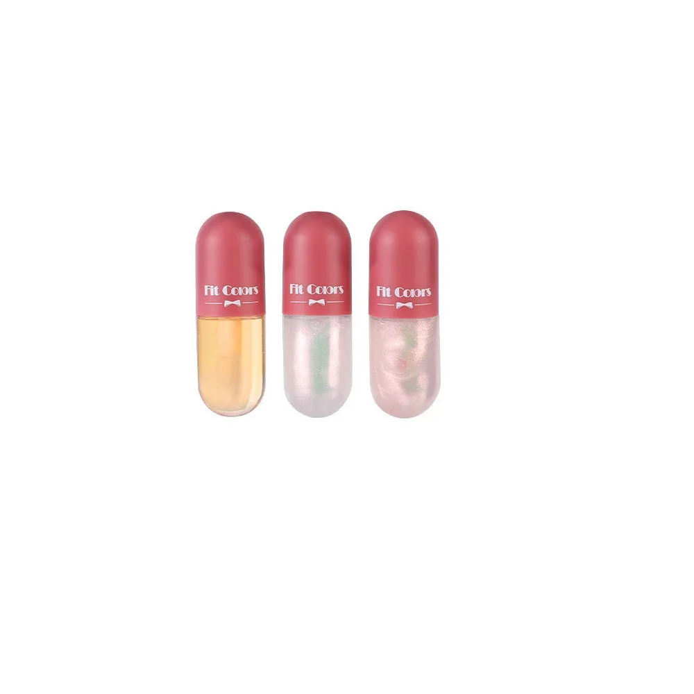 Fit Colors Mini Lip Balm Transparent Moisturizing Long Lasting Moisturizing and Translucent Warm Changing Lip Balm Oil Capsule