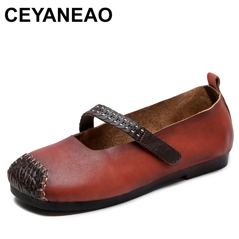 

Cow Genuine Leather Comfy Loafer Summer Ethnic Woman Moccasin Soft Soled Luxury Flats Ladies Shallow Elegance Hoes