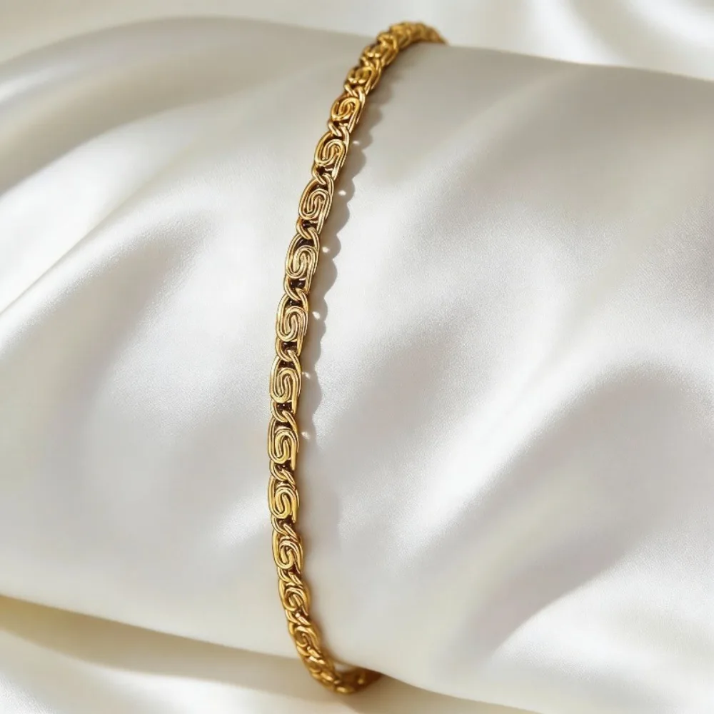 1 Piece of Fashionable Swastika Chain Classic Accessory, Exquisite Chain Link Design, Adjustable Extension Chain, Versatile Accessory for Daily Commuting, Light Luxury Everyday Jewelry, Versatile Commuting Accessory, Perfect Gift Choice