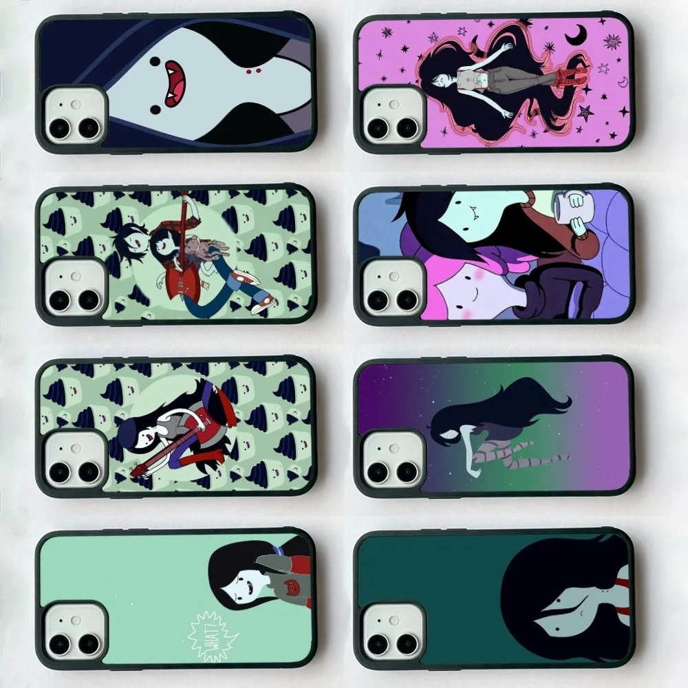 A-Adventure T-Time M-Marceline Phone Case Silicone PC+TPU For Samsung S10 20 30 22 23 24 Plus Lite Ultra Cover