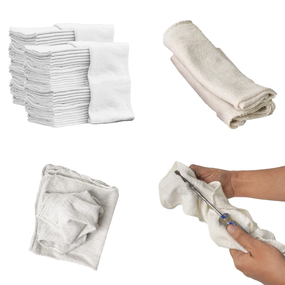 

towelHeavy Duty Cleaning Towels Industrial Grade Multipurpose Shop Towel Pack of 100 Super Absorbent Reusable Work Cloth for