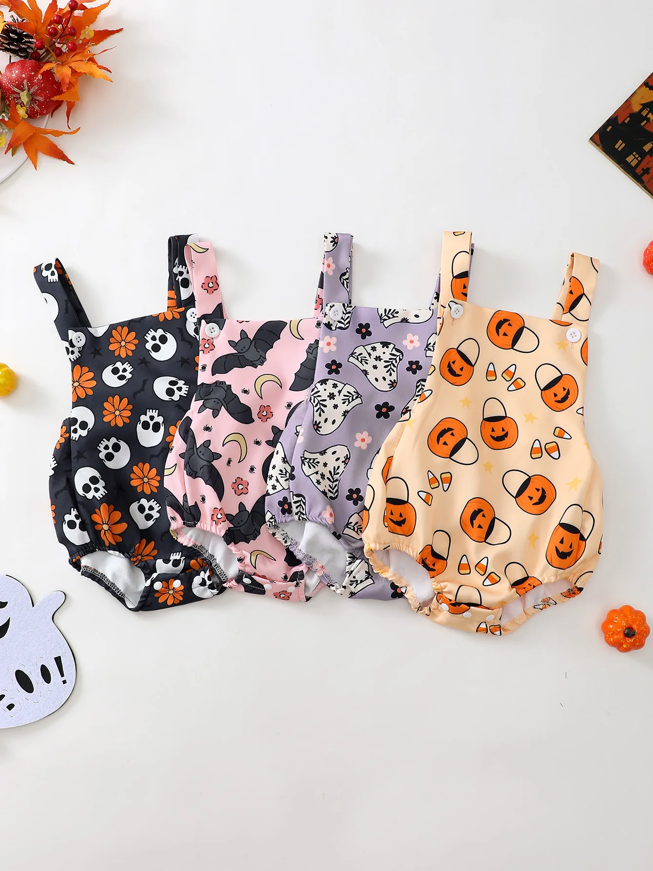 Baby Boy and Girl Sling Triangle Crawling Suit Soft, Comfortable and Easy to Care Best Halloween Gifts