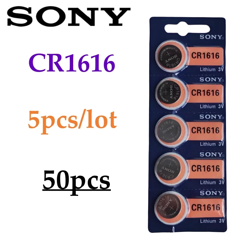 50pcs For Sony CR1616 Battery cr 1616 For Car Watch Toys Remote Control Computer Calculator Control