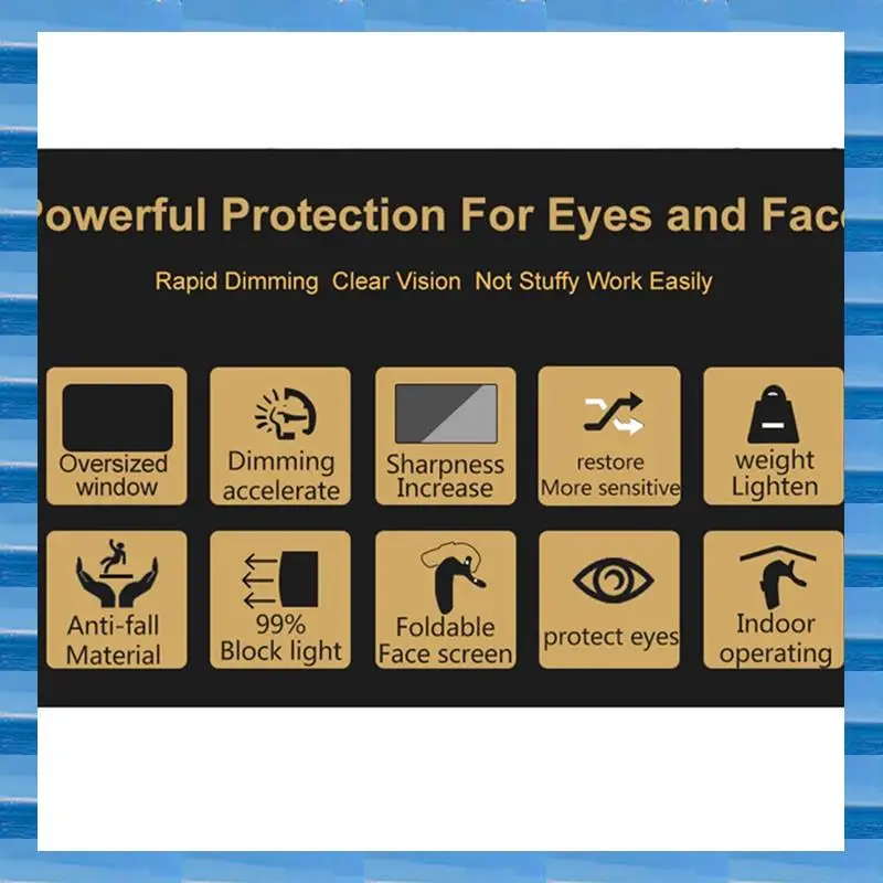 

4 Sensor Welding Helmet Auto Protective Lens Helmets Auto Darkening Adjustable Range Electric Welder Mask