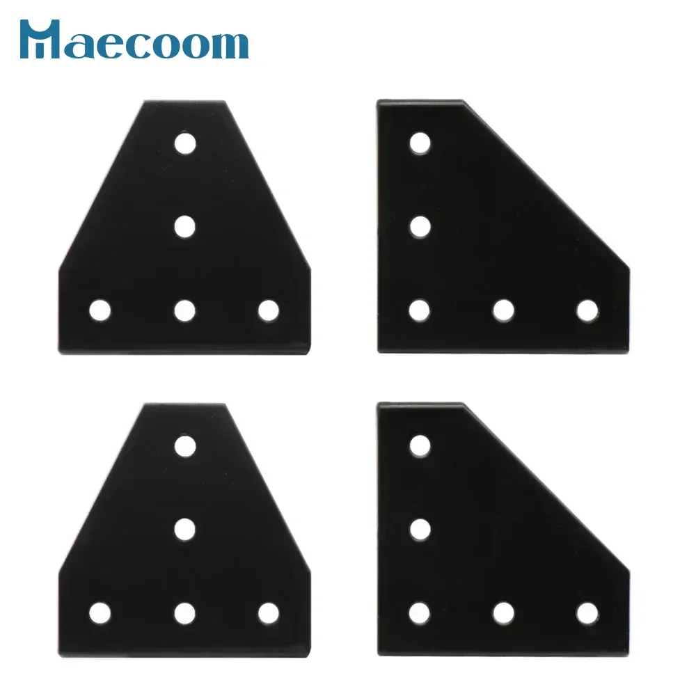 5 holes 90 degree joint board plate corner angle bracket connection joint strip for 2020 3030 4040 1515 aluminum profile