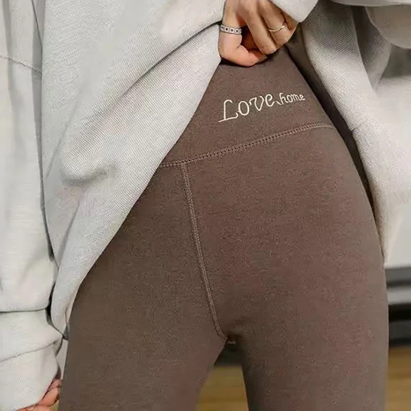 EVNISI Women 2023 Casual Cashmere Pajama Pants Underwear Thermal Pants Cashmere High Waist Trousers For Women Autumn Winter