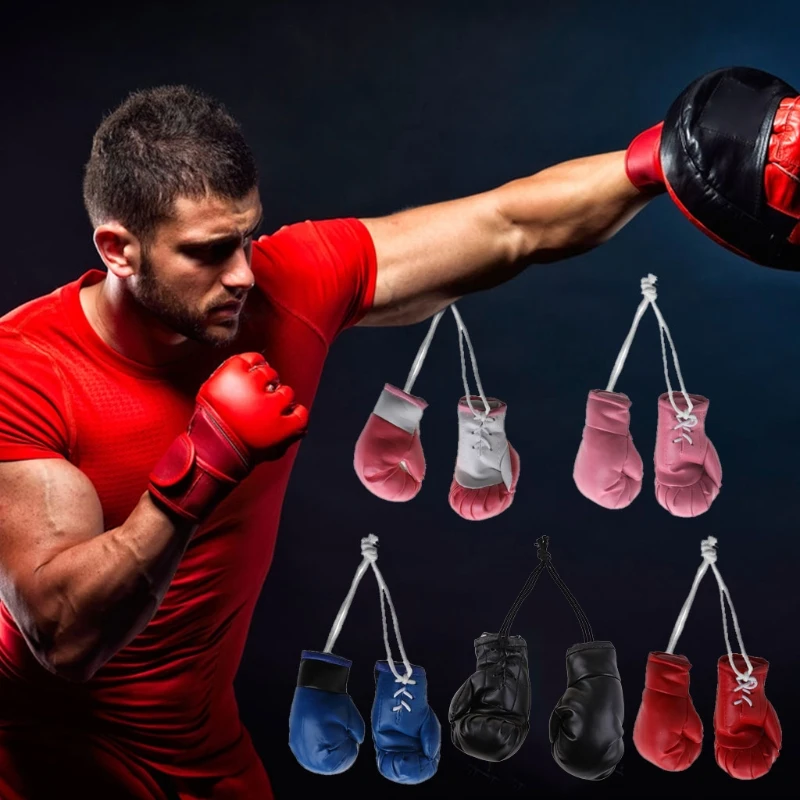 Mini Boxing Gloves Miniature Punching Gloves Holiday Christmas Ornament Hanging Decoration or Souvenir Display for Home