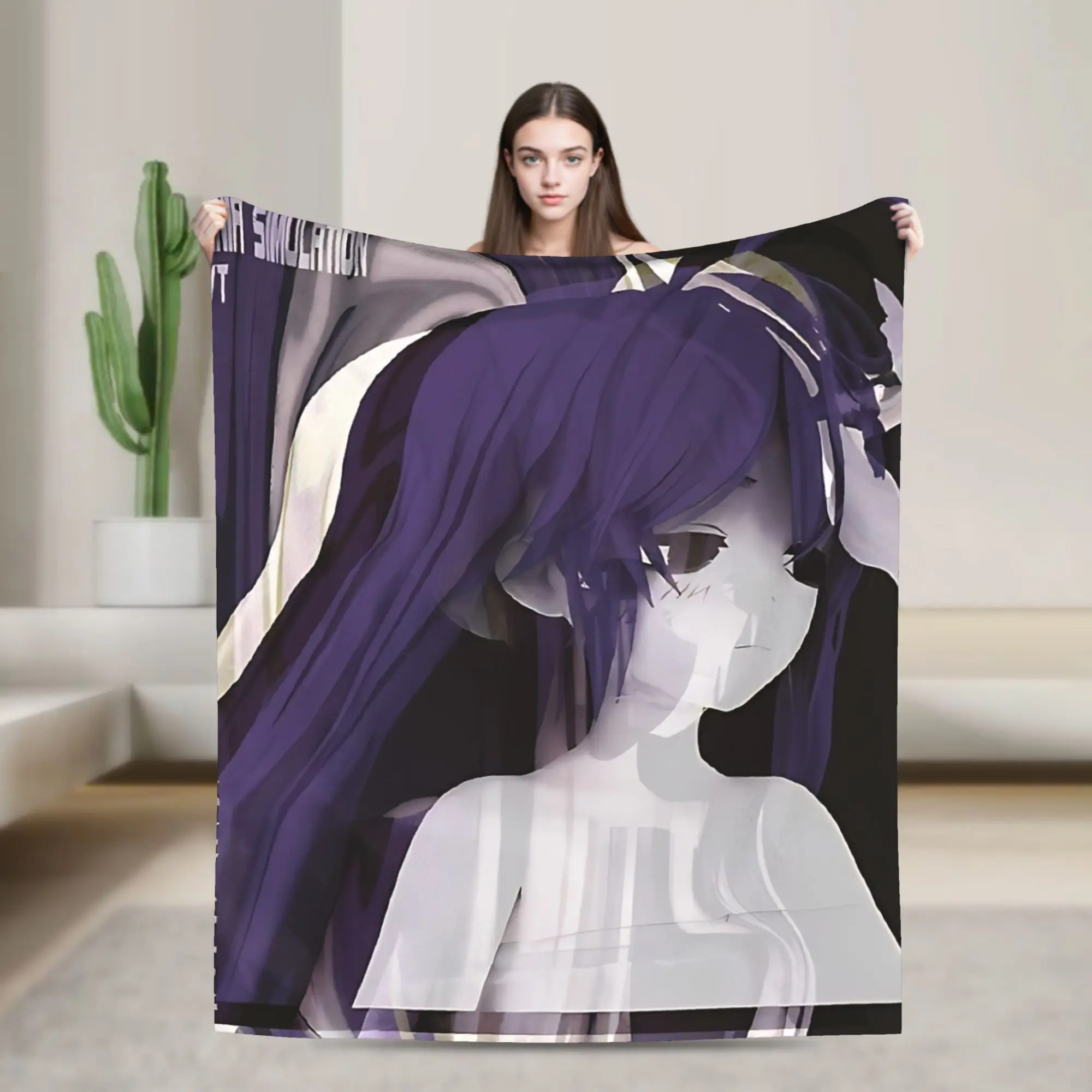 Sewerslvt Schizofrenia Simulation Blanket  Travel Office Flannel Throw Blanket For Home Decor Soft Warm Design Quality Bedspread
